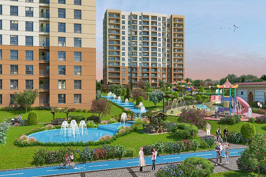شقق للبيع في اسطنبول بالقرب من قناة اسطنبول الجديدة ضمن مجمع سكني استثماري GP-202